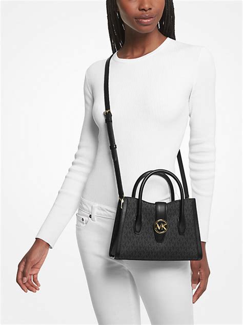 michael kors outlet gabby small satchel|Gabby Small Logo Satchel .